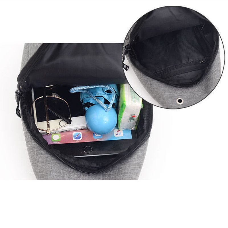 Polarshe 男性チェストバッグビジネス防水クロスボディバッグカジュアルキャンバスウエストバッグ多機能トラベルバッグ黒ショルダー財布