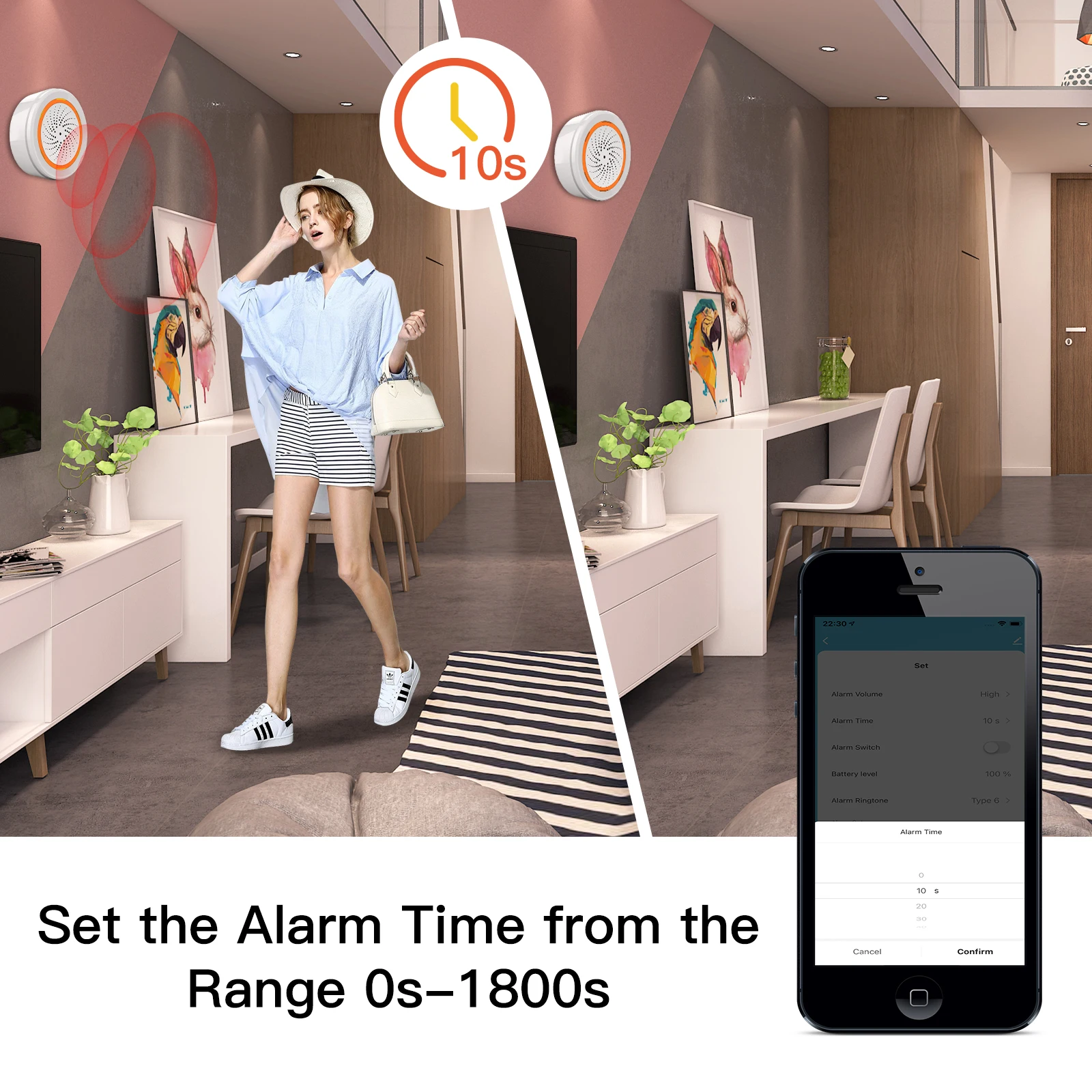 MOES Tuya ZigBee Inteligentny czujnik syreny dźwiękowej i świetlnej 90dB Smart Life Siren System bezpieczeństwa w domu Tuya Gateway Hub, używany z Alexa