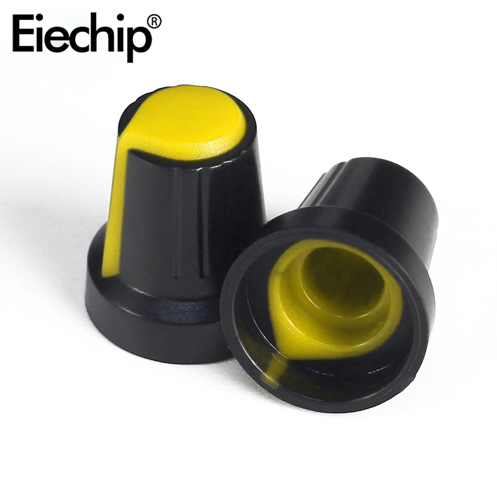 30 Stück AG3 AG2 Drehschalter-Knöpfe, sortiertes Set, 6 Farben WH148 Potentiometer-Knopf, DIY-Lichtdimmer, Lautstärkeregler-Knopf-Kappen-Set