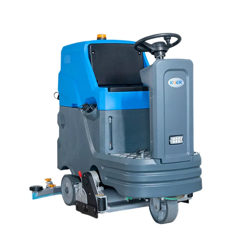Depurador de pisos industrial con cepillos individuales de 21 pulgadas, batería, depurador de piso de plástico para barrer la carretera