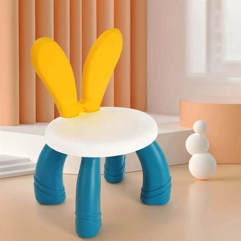 Cartoon Lovely Stool Building Blocks Chair Macron color scheme Puzzle Pieces Plastic Light Stool for Home Children NEW