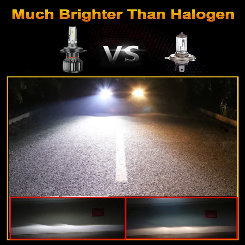 BAISHIDE luces de coche H4 H19 CANBUS LED H7 20000LM H11 lámpara para bombillas de faros de coche H1 H3 H9 9005 9006 HB3 HB4 luz antiniebla 12V 24V