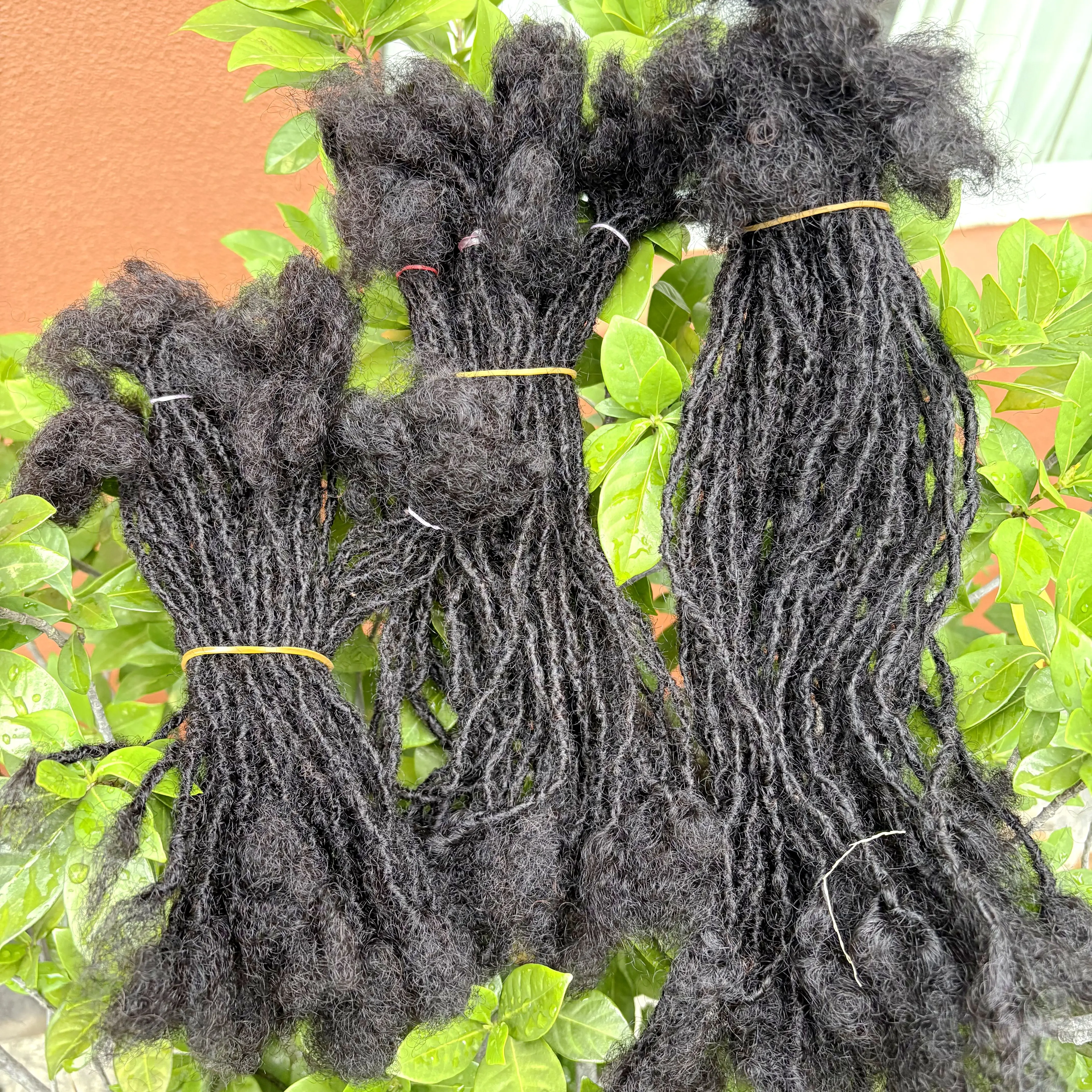 0.2cm artesanal inter loc extensão sisterlocks 100% cabelo humano permanente micro locs extensões natural olhando macio dreadlock