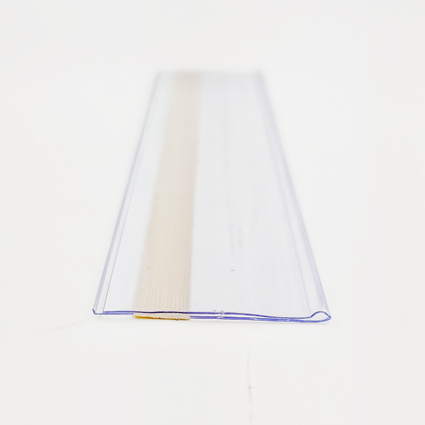 Длинная полка H5cm, пластиковые полоски для отображения данных, держатель из ПВХ, держатель с зажимом, цена, знаки, этикетки, вешалка, товары, клейкая лента, 1 упаковка