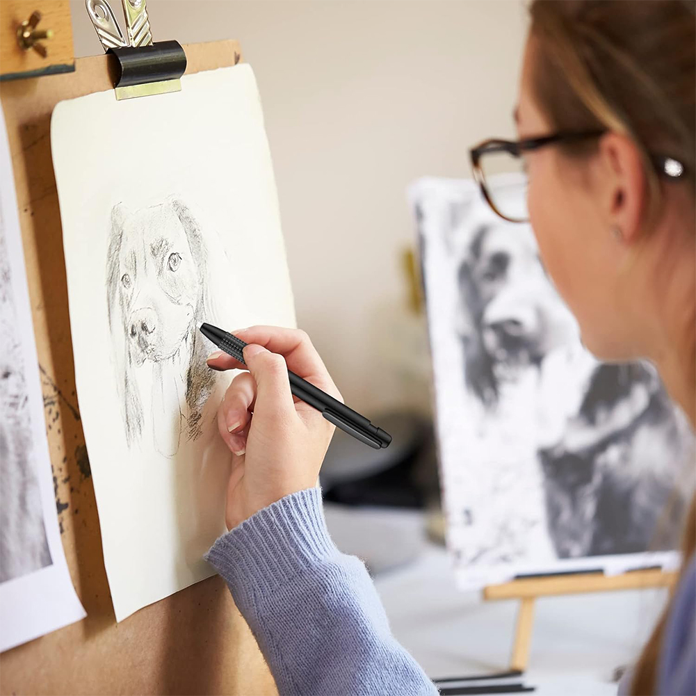 3.8 mm Eraser Retractable Automatic Pencil Rubber High Precision Eraser Correction Tools with 5 Refill School Office Stationery