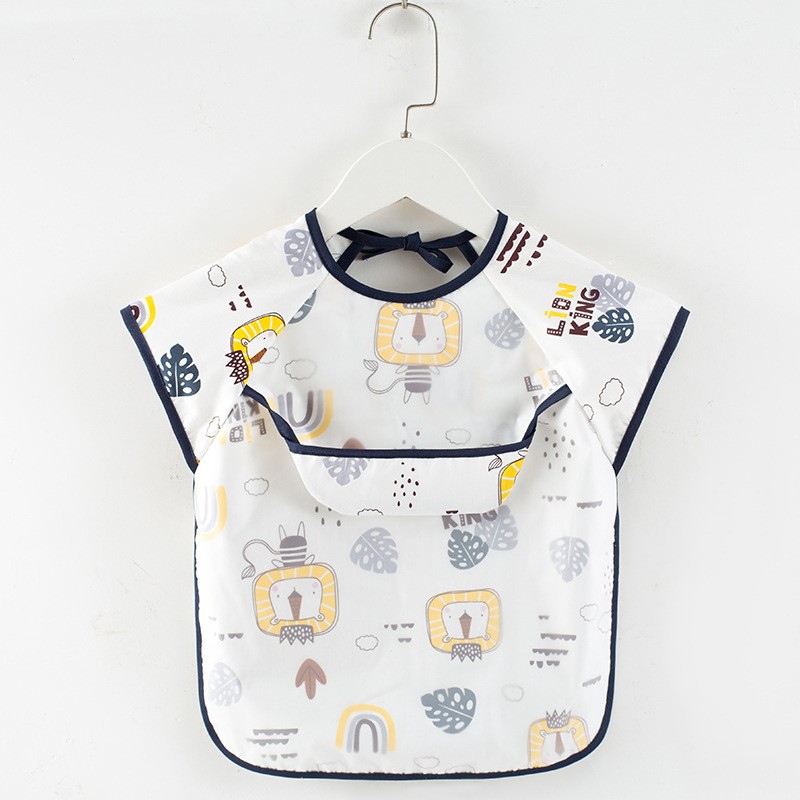 Baby Apron Bibs Toddler Long Sleeve Scarf Waterproof Art Smock Feeding Bib Infant Boys Girls Kid Burp Cloth Bandana New Arrivals