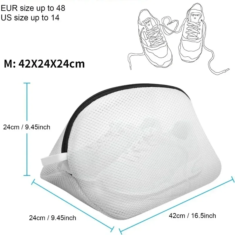 Mesh Wäschesack Waschmaschine Schuhe Tasche mit Reißverschlüssen Reise Schuh Aufbewahrungstaschen Schutzkleidung Aufbewahrungsbox Organizer Taschen