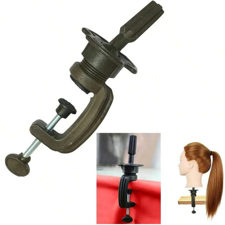 3 Stuks Mannequin Hoofd Stand Zwart Mini Pruik Hoofd Stand Tafel Klem Verstelbare Training Mannequin Hoofd Houder Haar Accessoire Gereedschappen