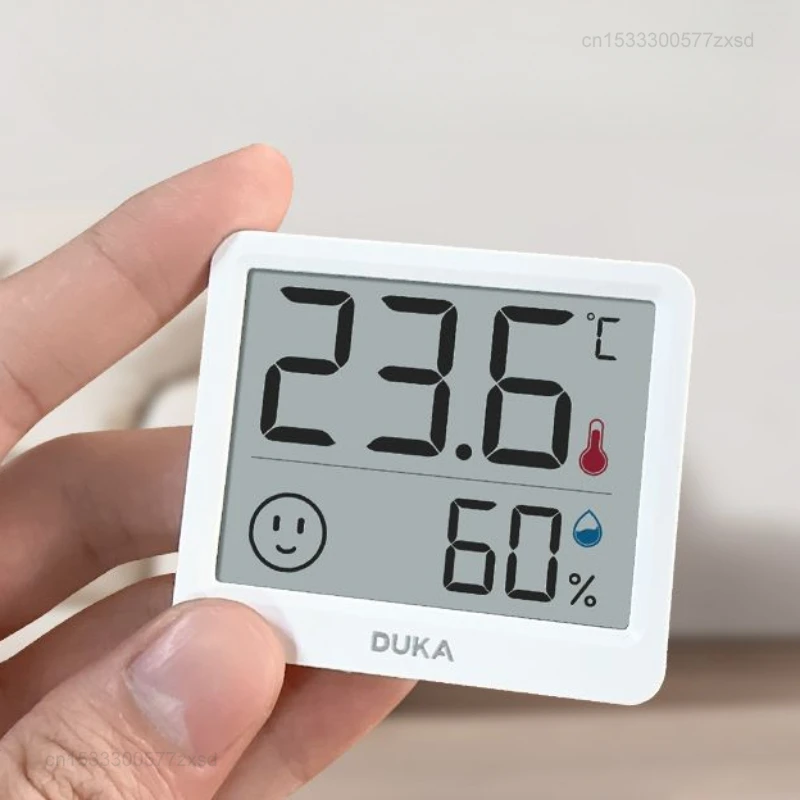 Xiaomi Duka Electronic Thermometer Hygrometer Weather Station High Precision with Table Clock Function Mini Thermometer LCD Tool