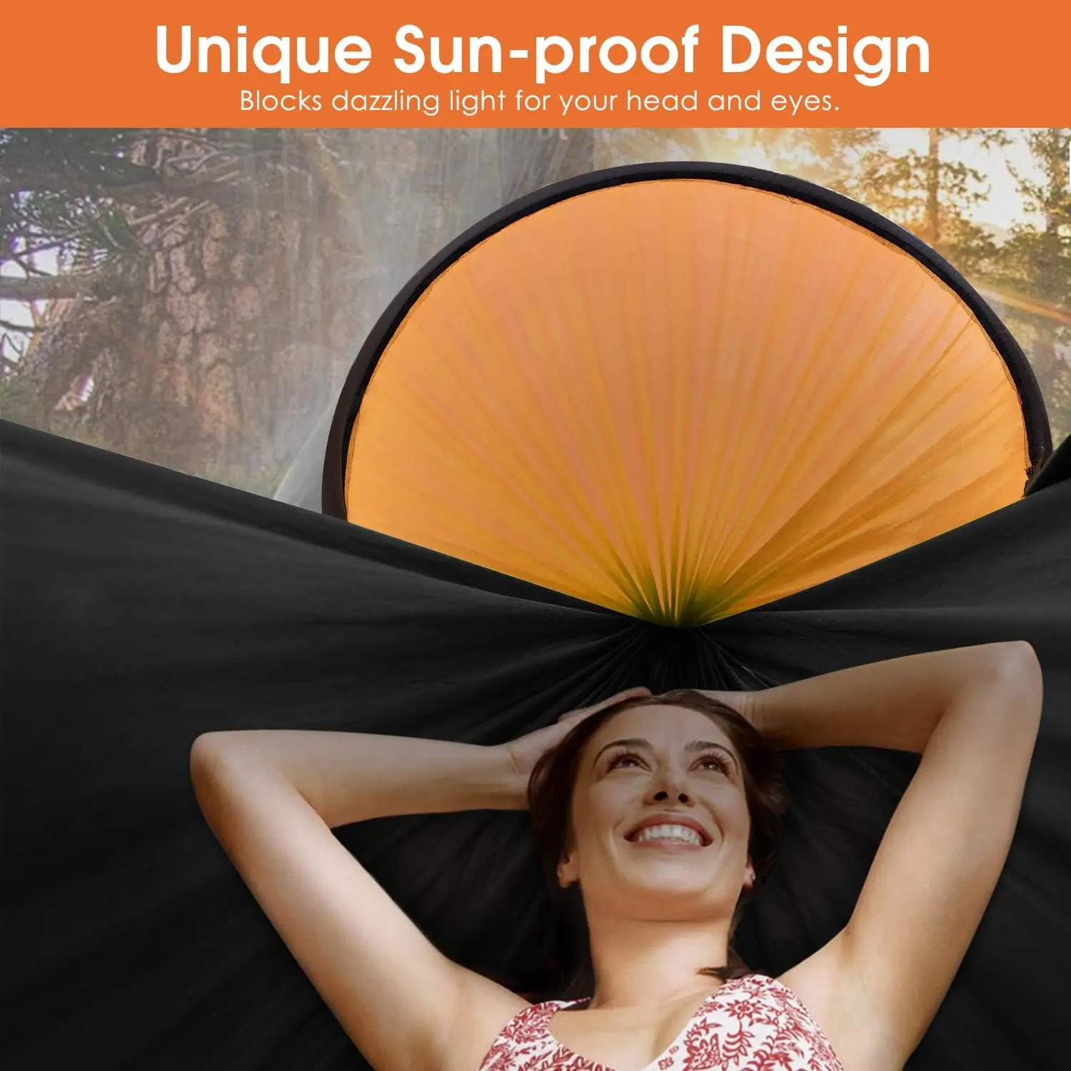 3 in 1 Outdoor Camping Hammock with Mosquito Net Automatic Quick Opening Nylon Hammock Chair Anti-Mosquito Hanging Bed Net