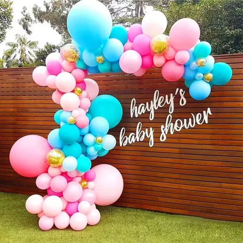 3Pcs Balloon Chain Double Hole Chain For Wedding Party Birthday Graduation Background Decoration Balloon Chain Arch Accessories