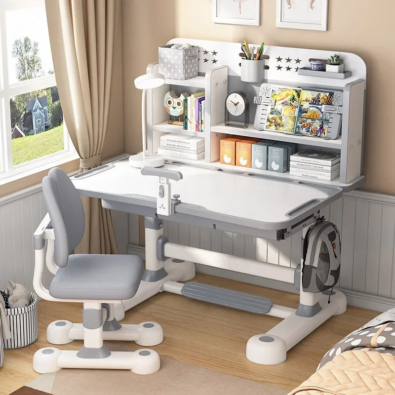 Mesa infantil ângulo elementar ajustável mesa de estudo sala boca crescente escola aprendizagem torre mesa do computador crianças