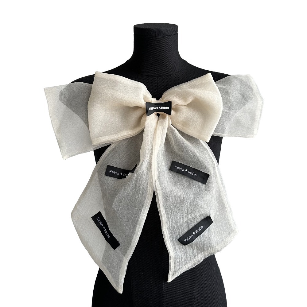 Fashion Double Layer Bow Fabric Patch DIY Clothing Repair Patch Dress DIY Decorative Chest Flower Brooch Accessories