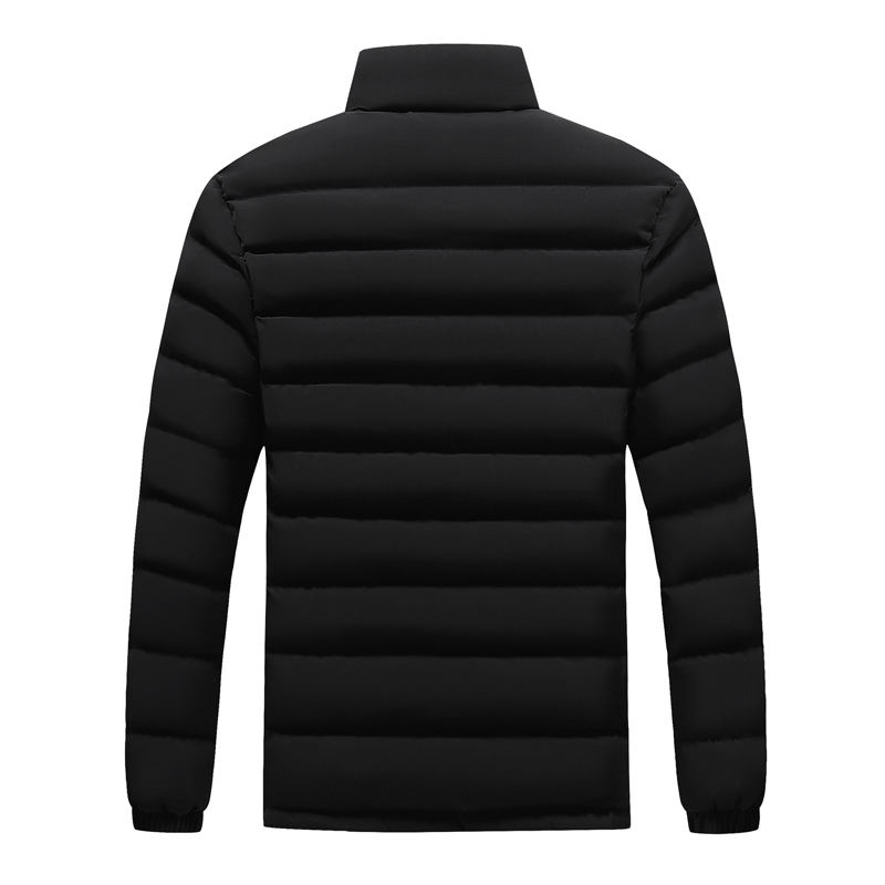 Inverno masculino quente para baixo parkas moda masculina algodão térmico acolchoado casacos clássico gola blusão jaquetas quentes roupas