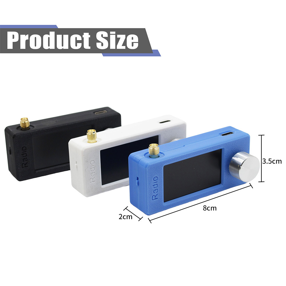 SI4732 OLED 0,5–108 MHz LSB USB AM FM LSB USB AM FM Pocket Mini tragbarer Radioempfänger + Antenne