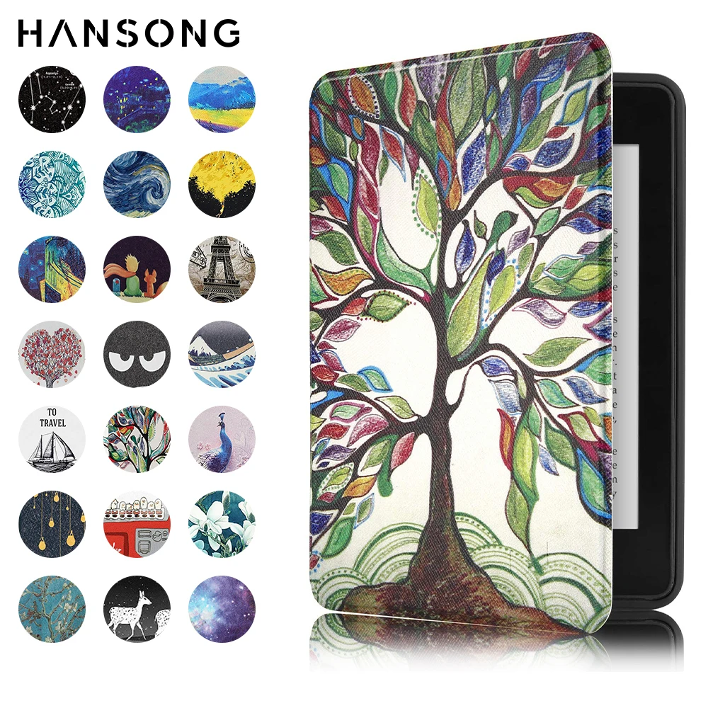 Funda Kindle para 2021 11. °, totalmente nueva funda inteligente magnética para Kindle de 10. a generación, funda estampada para Kindle Paperwhite 6. a y 7. a