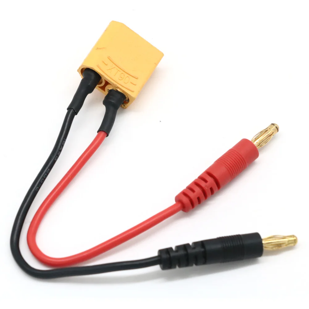 20 ซม.XT30 XT60 XT90 T ปลั๊กชาร์จตะกั่ว 4.0 มม.กล้วยปลั๊กสายชาร์จซิลิโคนลวด 14AWG สําหรับแบตเตอรี่ Lipo