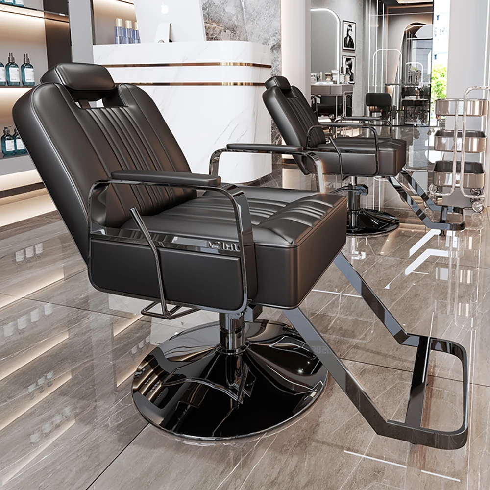 Silla de peluquero cómoda y moderna, silla de salón delicada de moda de lujo, Sillon de belleza ergonómico, silla de salón Profesional de Barberia