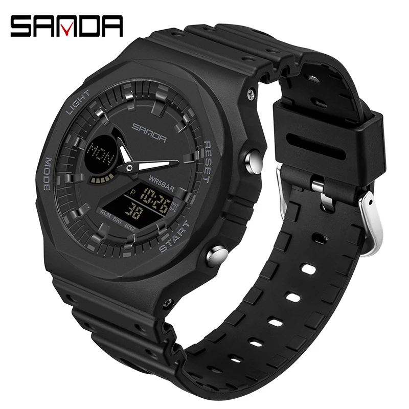 Relojes deportivos al aire libre SANDA, relojes digitales LED para hombre, reloj electrónico militar resistente al agua con fecha, reloj Masculino para niño y niña