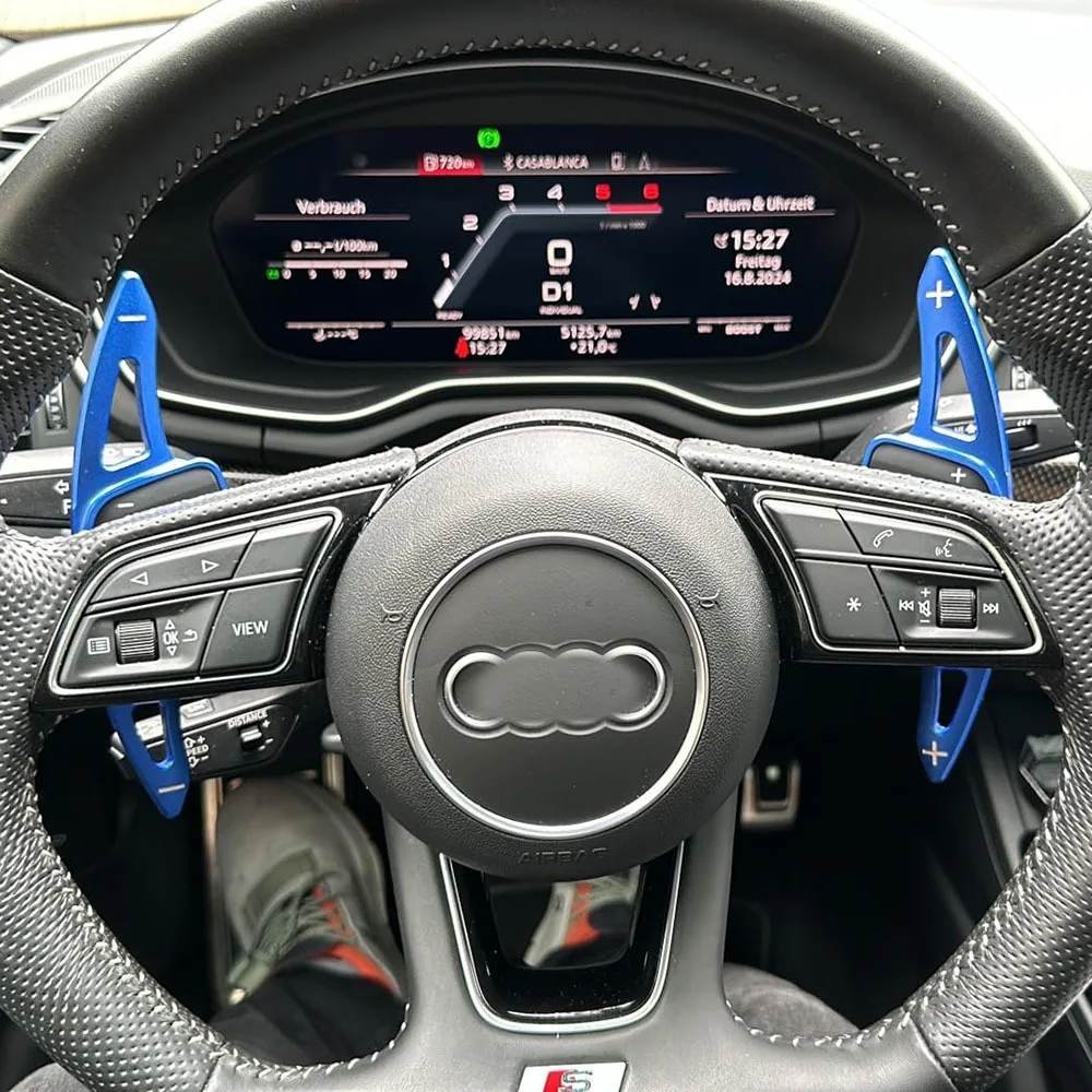 Для Audi A1 A4 S4 Avant A5 S5 Sportback Sline 2021 2022 2023 2024 автомобильное рулевое колесо переключения передач DSG удлинитель аксессуары