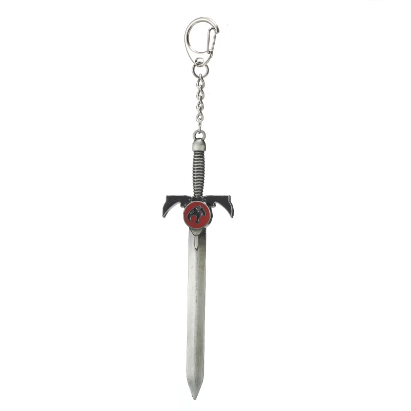 ขายร้อนอะนิเมะ Thundercat ดาบพวงกุญแจผู้ชายอาวุธรุ่น Key CHAIN Keyrings รถอุปกรณ์เสริมของที่ระลึกของขวัญ