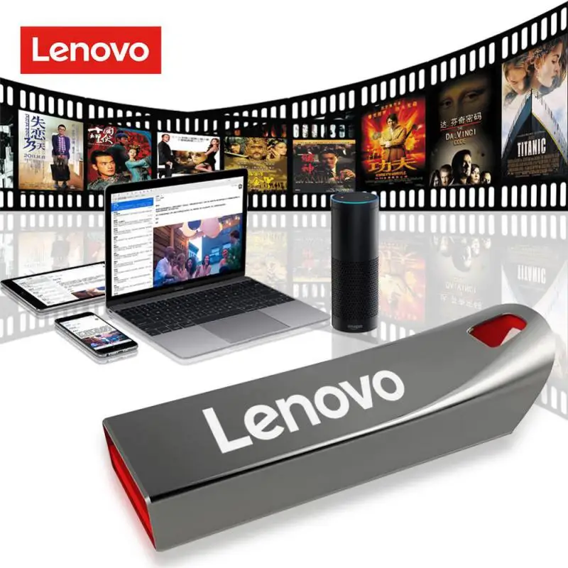 レノボ 2 テラバイト USB 3.0 フラッシュドライブ高速金属ペンドライブ 1 テラバイト 512 ギガバイト 256 ギガバイトポータブル USB ドライブ防水メモリア USB フラッシュディスク