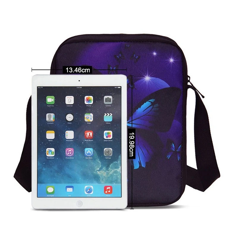 アニメ D-悪魔スレイヤーズ少年少女プリントショルダーメッセンジャーバッグ子供カジュアルハンドバッグ男性女性電話バッグショッピングバッグ