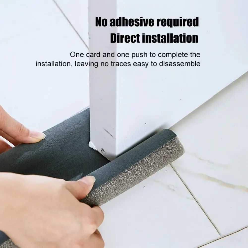 Windproof Seal Strip Draught Excluder Stopper Door Bottom Guard Double Protector Doorstop Dust-proof Blocker Sealer Soundproof
