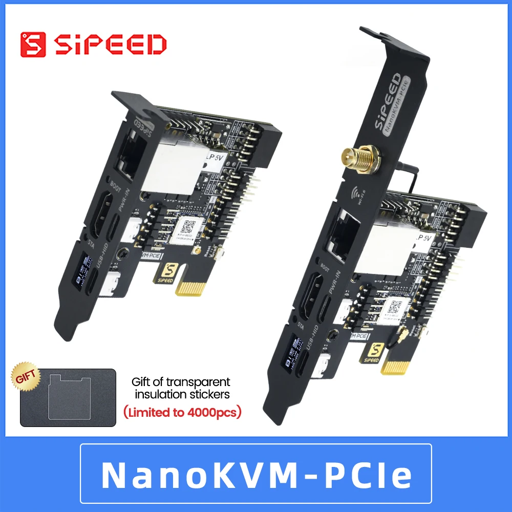 Sipeed NanoKVM-PCIe PiKVM Мини-сервер управления с дистанционным управлением и обслуживанием HDMI