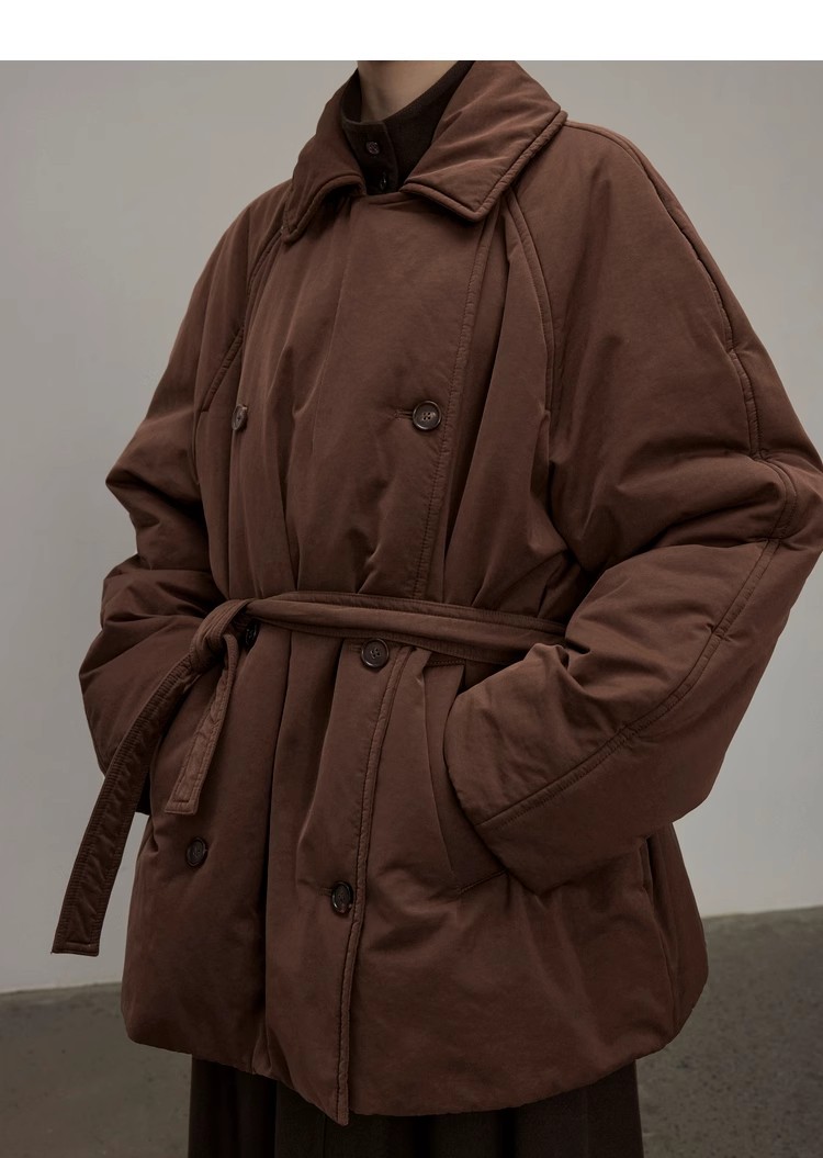 Parka de inverno feminina moda camisa grossa jaqueta acolchoada