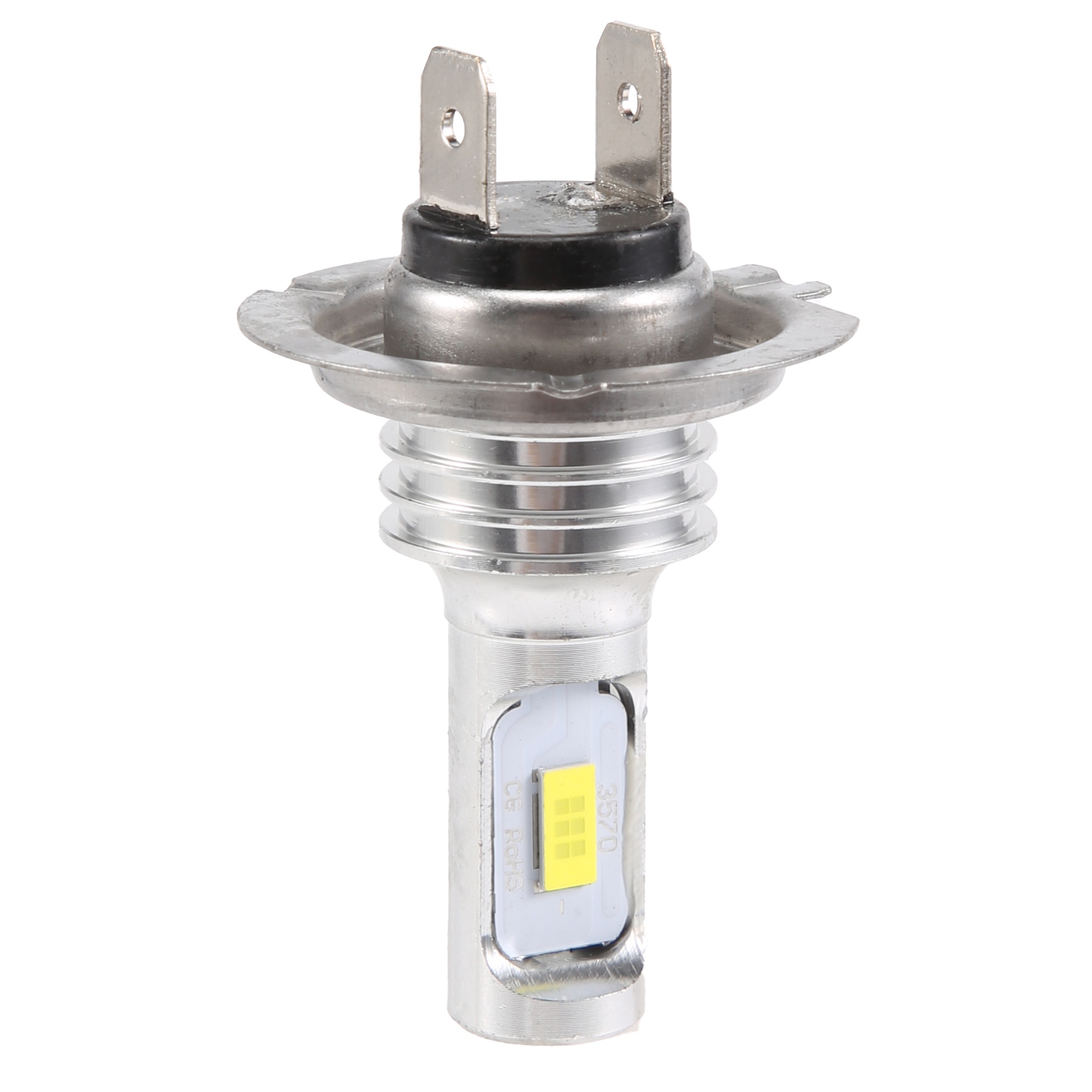 スーパーホワイトLEDヘッドライトキット,ハイビーム電球とロービーム電球,ミニh7 h7,240w,52000lm,6000k,4個