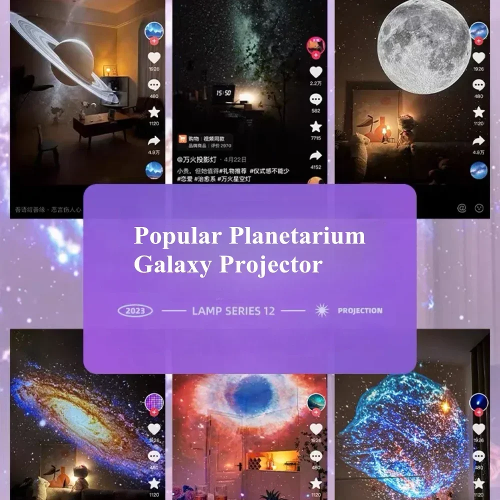 Projecteur d'étoiles de tir de galaxie 3D, veilleuse, lampe de Projection étoilée haute définition avec haut-parleur Bluetooth, cadeaux de noël pour enfants
