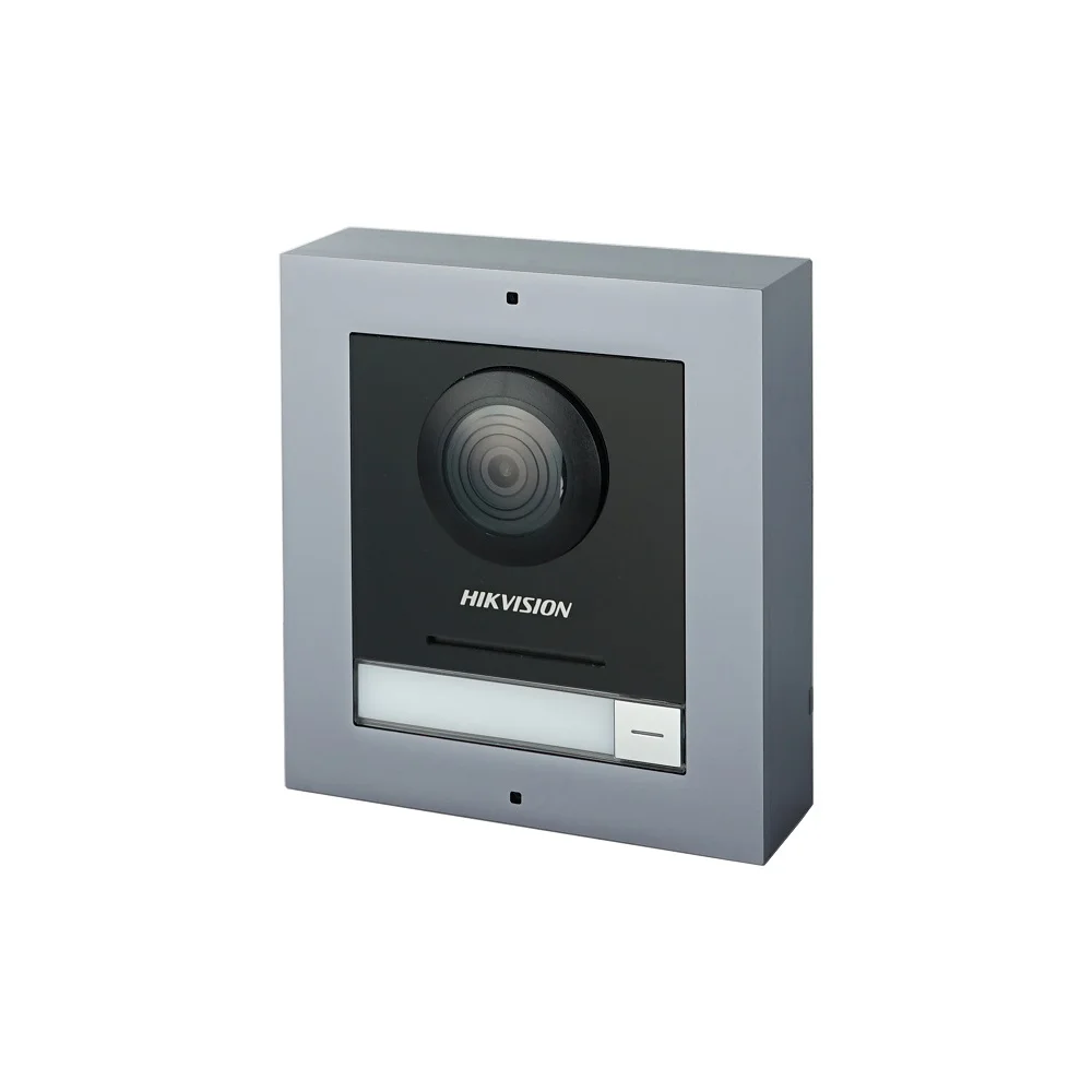 Hikvision IP-video-intercom, DS-KD8003-IME1(B), meertalige 802.3af POE Villa IP-module deurbel, deurstation, deurtelefoon