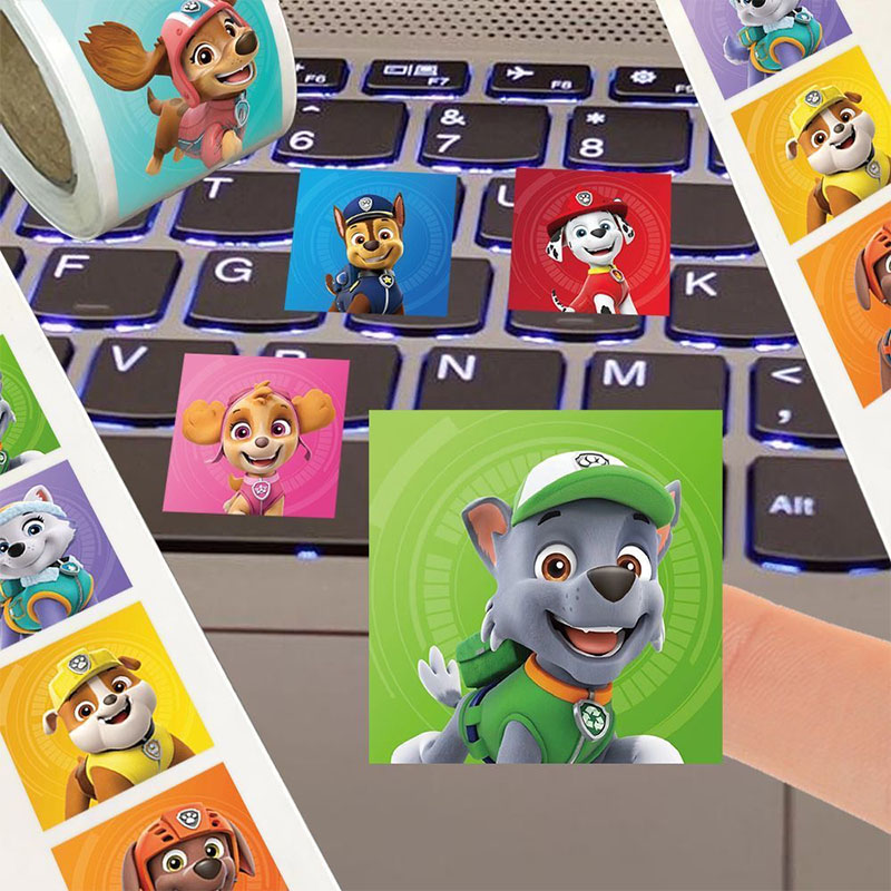500 шт., наклейки с рисунком «Щенячий патруль», «сделай сам», каваи, аниме, рисунок, детская награда, конверт, уплотнительные граффити, декоративные наклейки