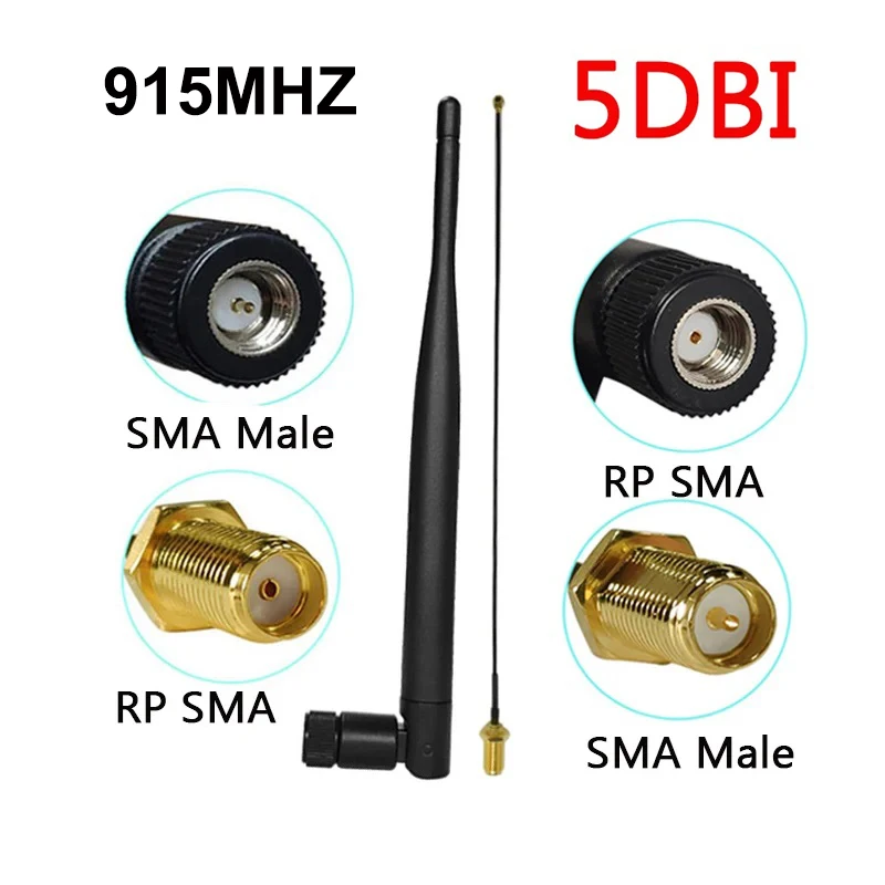 GWS 915 MHz Antenne Lora Lorawan pbx 5dbi SMA männlich weiblich GSM IOT Antennenantenne RP-SMA Pigtail IP 1 21 cm rg1.13 Kabel