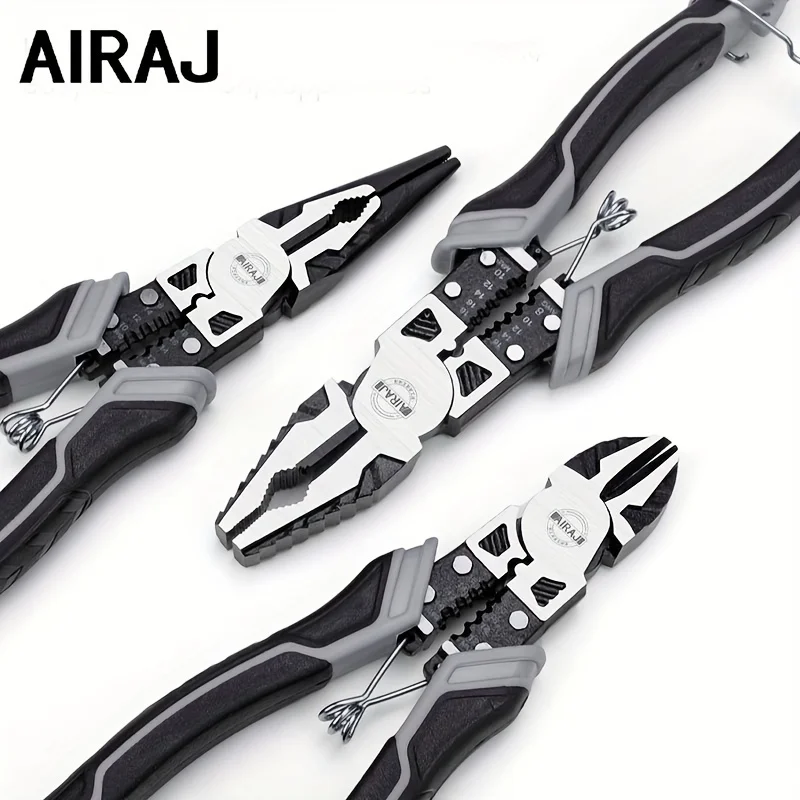 電気技師のメンテナンスのためのairaj-鋼線レベル、産業および家庭用の多機能プライヤー、省力化