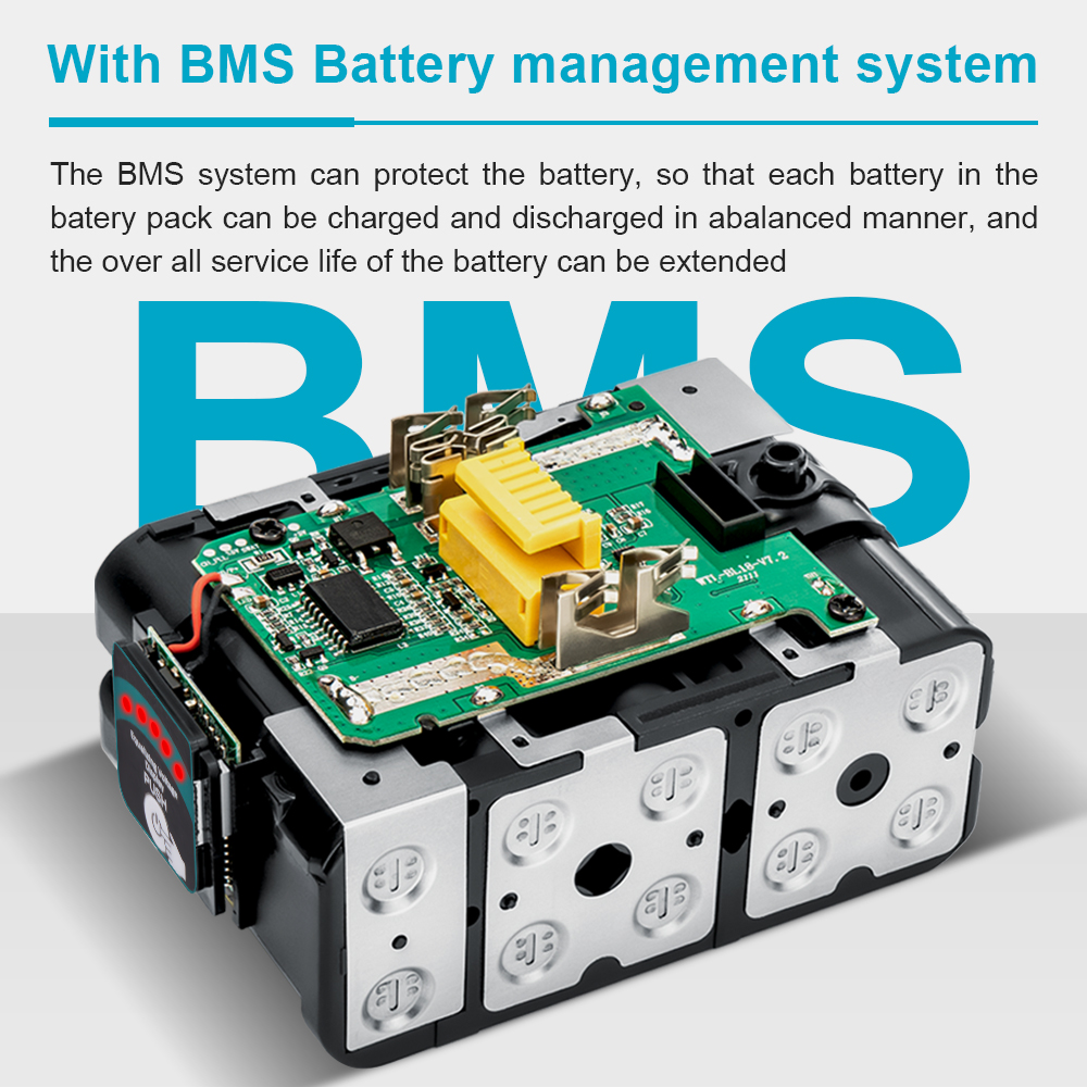 Camason マキタ 18V バッテリー電動工具交換アクセサリー BL1860 BL1850 18 v リチウムイオン充電式電池パック充電器