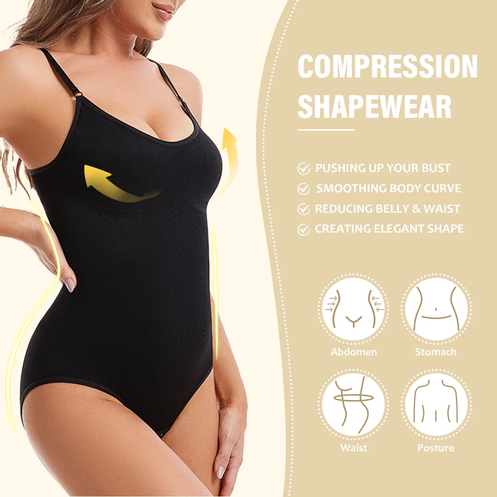 Ropa moldeadora adelgazante para mujer, levantador de glúteos adelgazante sin costuras, prenda modeladora de cuerpo completo, mono liso con entrepierna abierta, trajes de cuerpo elásticos altos
