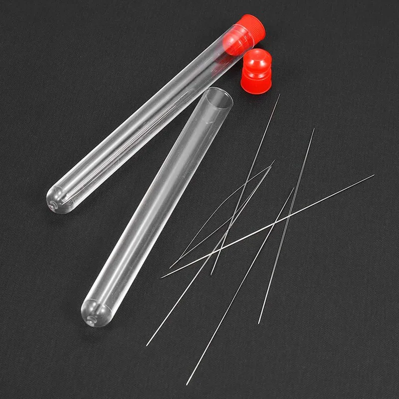 1/10pcs DIY Beading Needles Seed Beads Needle Big Eye Beaded Needles Collapsible Beading Pins Open Needles Jewelry Making Tool
