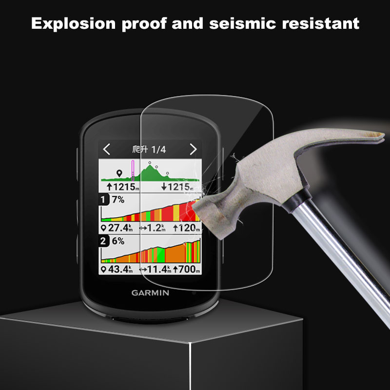 Fundas protectoras 2 en 1 para Garmin Edge 840 + cubierta protectora de película de vidrio, funda de silicona para bicicleta Garmin Edge 540
