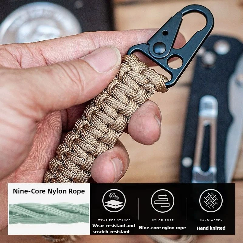 1/20PCS Outdoor multifunctionele armband rugzak sleutelhanger handgeweven sportparacord polsband wandelen kampeeruitrusting