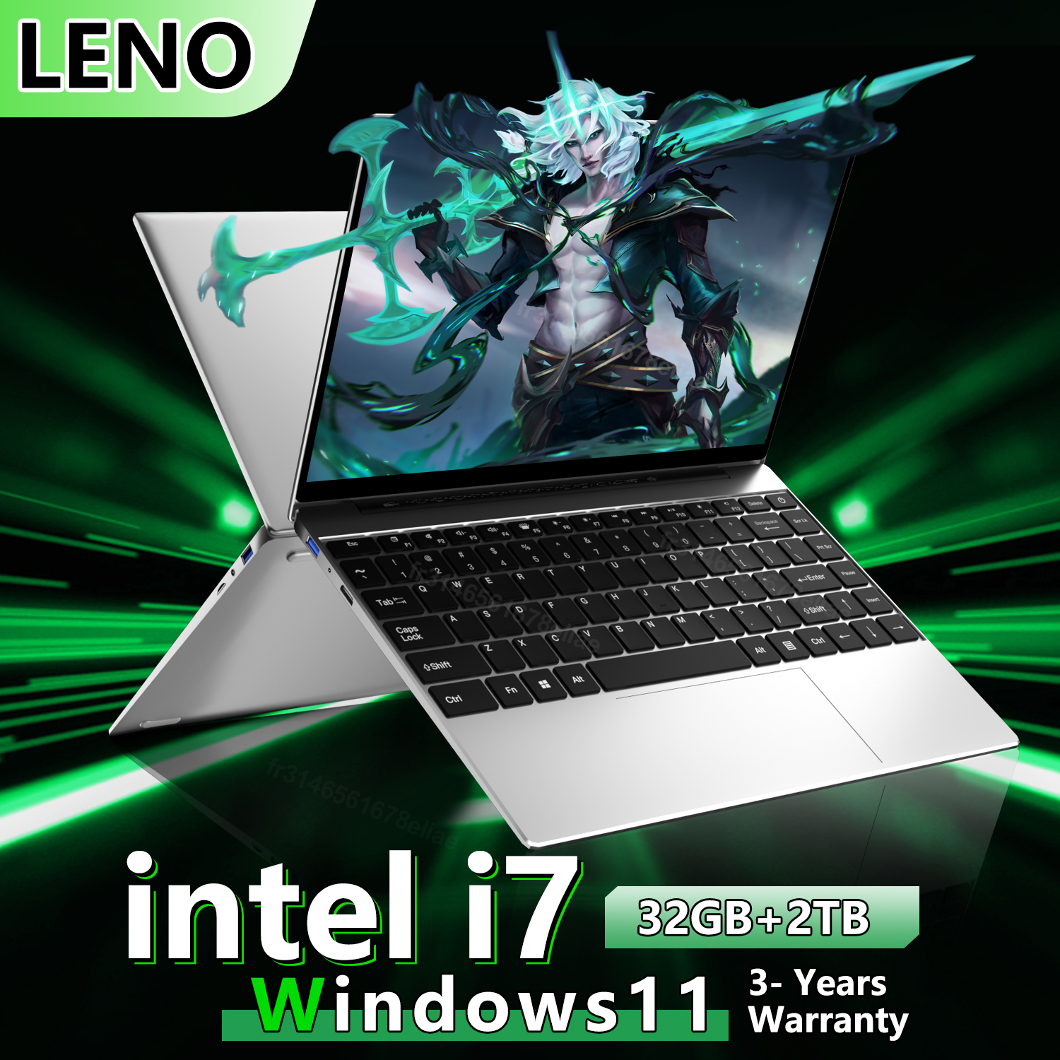 LENO 14.1" Laptop Intel Core i7 8650U 32GB 2TB Windows 11 Gaming Computer PC Gamer office Ultra Slim Notebook 1920*1080 HD