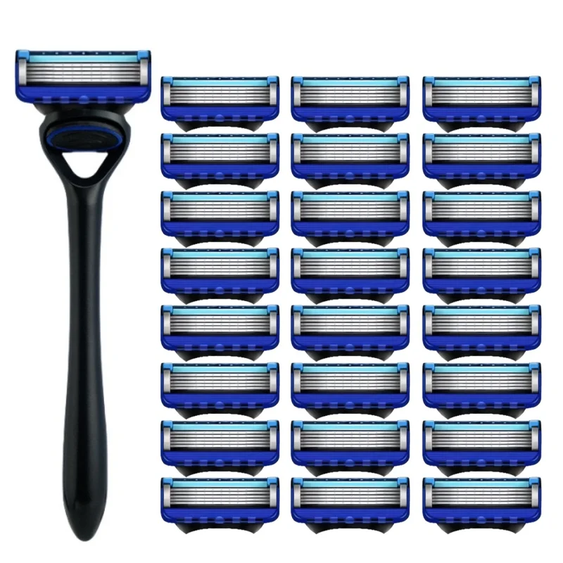 Razor Classic 6 Layer Safety Razor for Mens Shaving&Womens Hair Removal Shaving Blades Manual Shaver ﻿