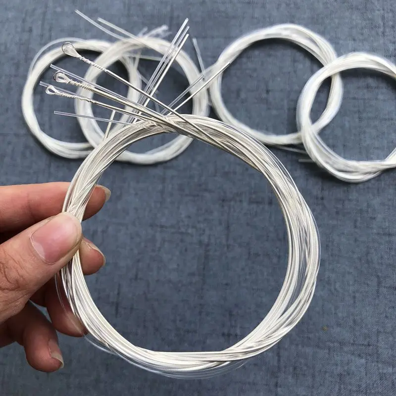 Nylon Dây Đàn Guitar Ánh Sáng Rõ Nét Cổ Điển Dây Bạc Mạ Đồng Phụ Kiện Nhạc Cụ 1-6 E B G D một E 6 Cái/bộ