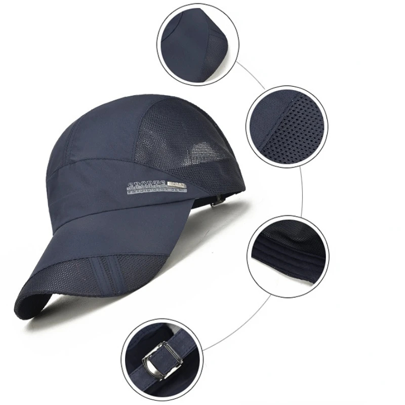 Boné de beisebol leve de secagem rápida para homens – Design de malha esportiva ForCool Comfort – Chapéu perfeito para primavera/verão ao ar livre