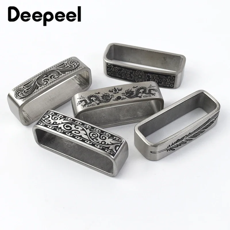 1ชิ้นห่วงเข็มขัด40มม. ห่วงโลหะสแตนเลสสำหรับ34-39มม. เข็มขัดเข็มกลัดกางเกงยีนส์สายรัดเสื้อผ้าอุปกรณ์หัตถกรรมเครื่องหนัง DIY