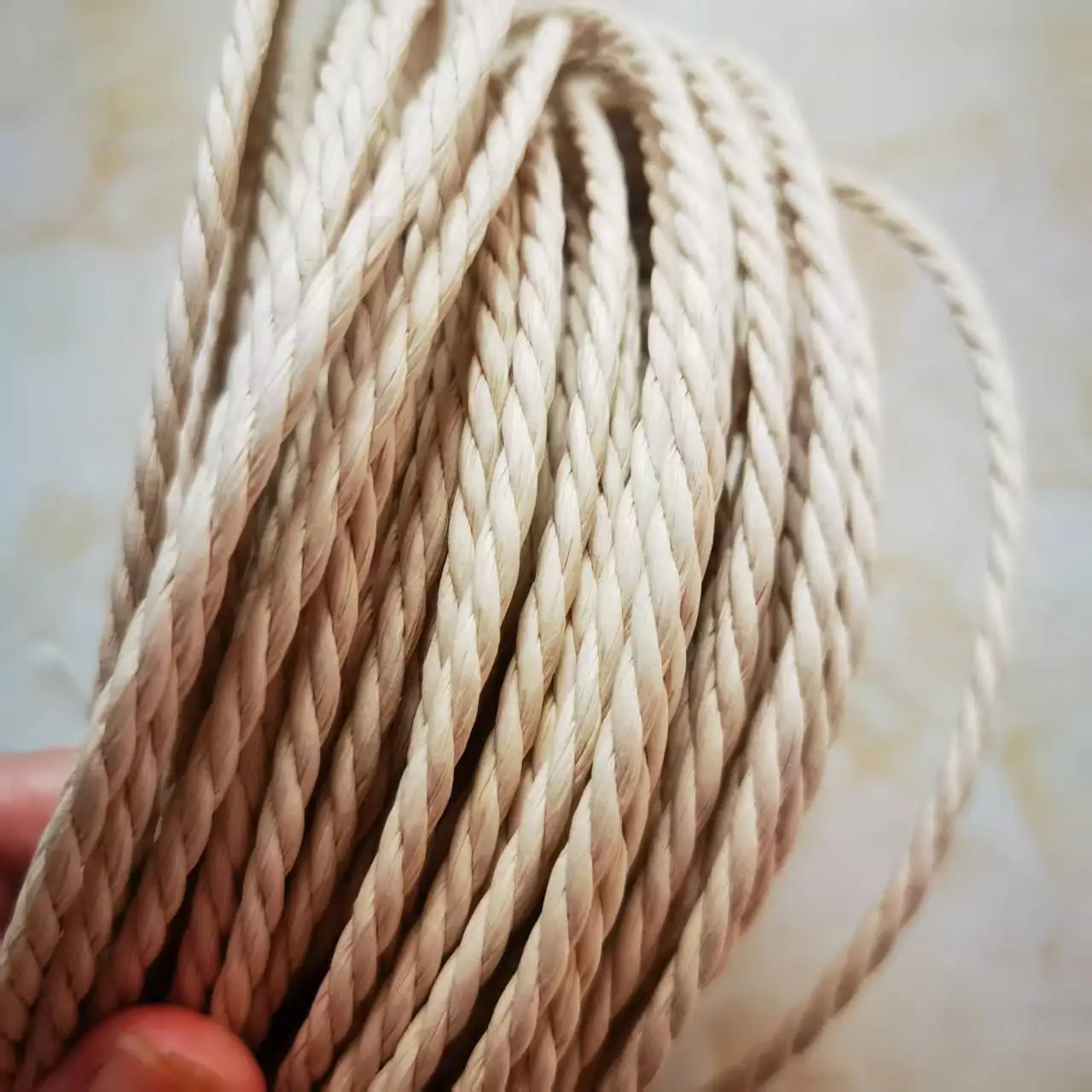 4mm Danish Paper Cord Natural White Original Danish Cord Paper Rope Waterproof For Y-Shaped Chair Seat Surface Material
