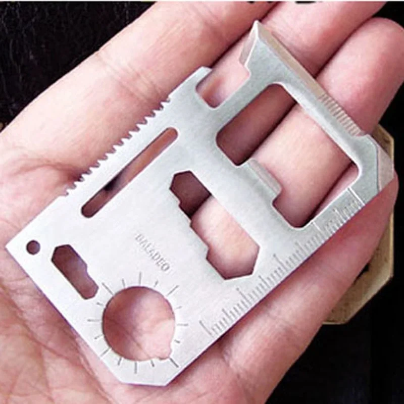 11 Trong 1 Outdorr Đa Năng Bỏ Túi Dụng Cụ Cắm Trại Đi Bộ Đường Dài Săn Bắn EDC Dụng Cụ Sinh Tồn Dao Bằng Thép Không Gỉ Dụng Cụ Mở Cứu Sinh Thẻ