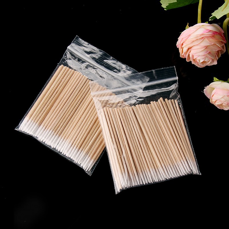 Pointy Tip Cotton Swab for Manicure Nail Art Tool Embroidered Tattoo Swab Eyebrow Tattooing Tool Thin Cotton Swab For Cleaning