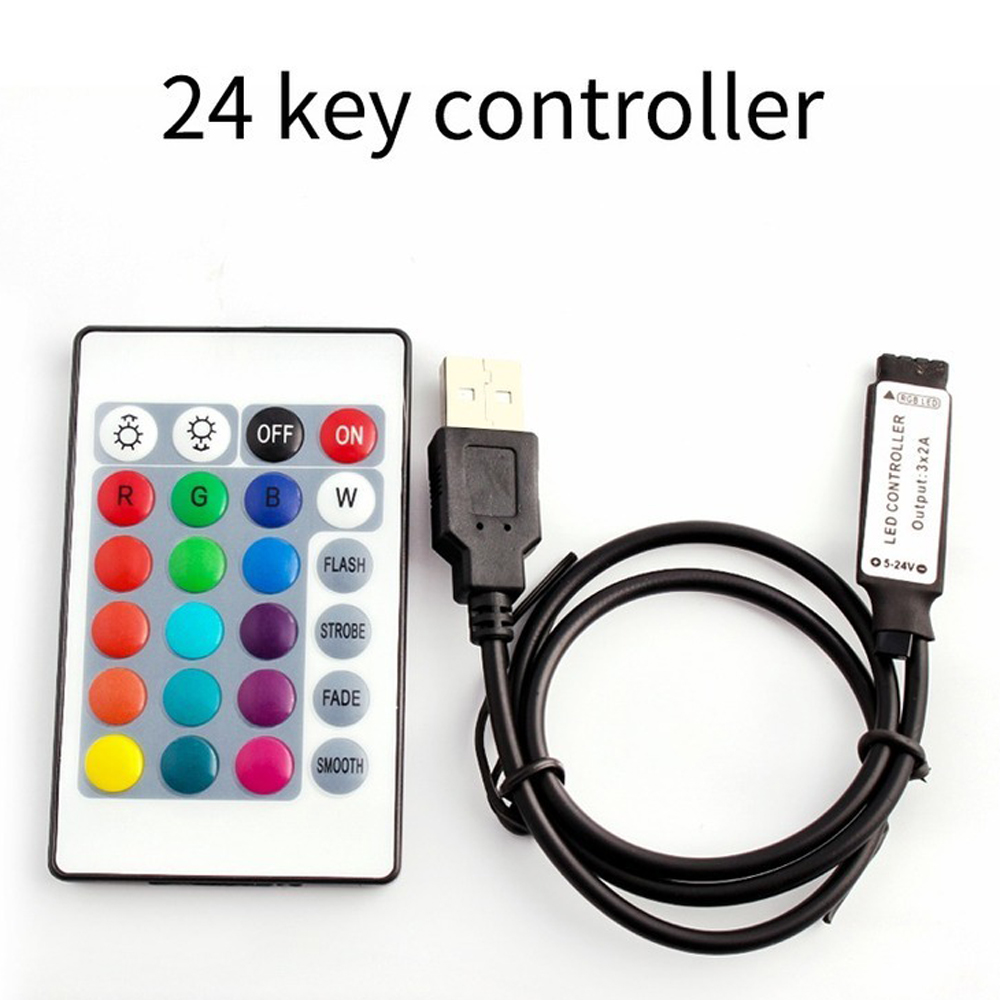 DC 5V USB Controller RF Drahtlose Fernbedienung Dimmer mini 3key 17key 24key 44keys Für 5050/2835/3528 RGB Led Streifen lichter